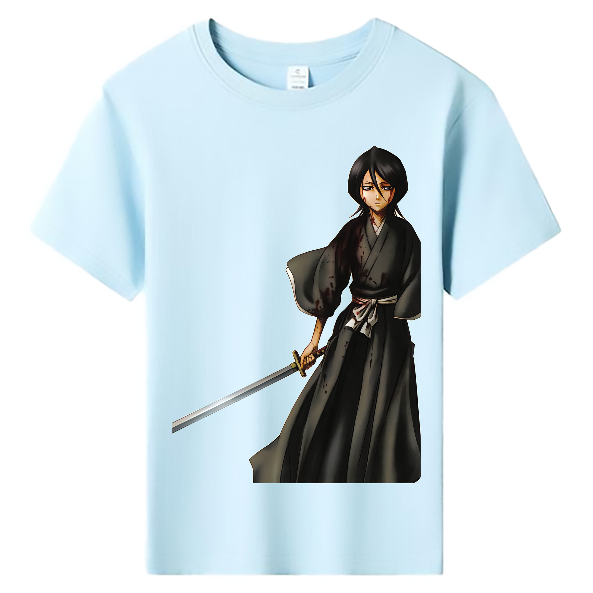 （画像用） ブリーチ 朽木ルキア BLEACH Kuchiki Rukia 綿100％キッズTシャツ（フロントプリント）